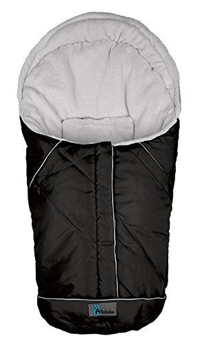 Altabebe Nordic - Saco de invierno para silla de coche, 0-12 meses, color negro/gris claro