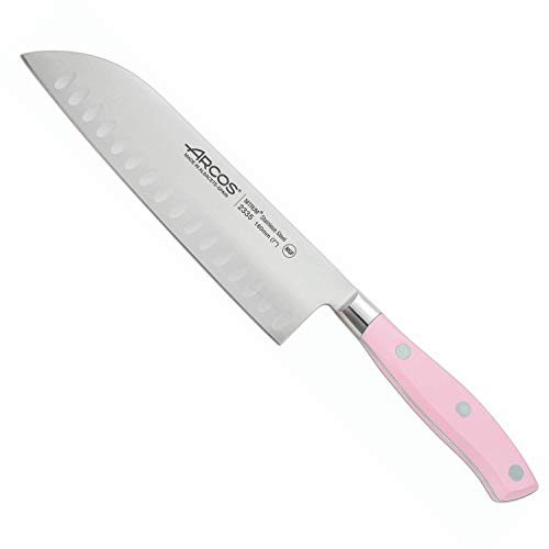 Arcos 233554 Cuchillo Santoku Riviera Rose, Metal, Rosa