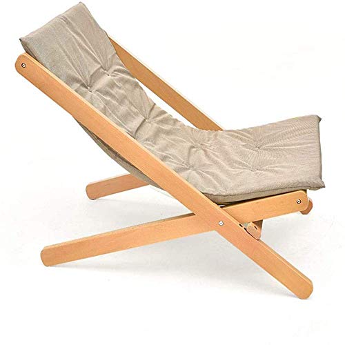 AWJ Sillón reclinable Plegable para Patio, Asientos Acolchados de sillón Plegable de Servicio Pesado Ajustable, Silla de jardín para Exteriores