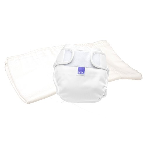 Bambino Mio, mioduo pañal reutilizable de dos piezas, blanco, talla 1 (<9 kg)