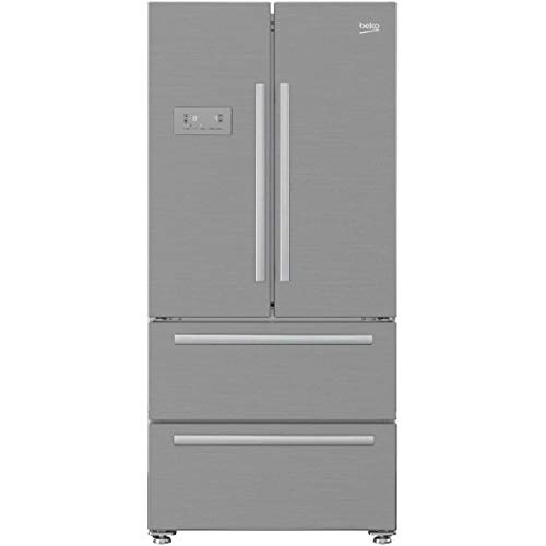 Beko GNE6039XP Independiente 539L A+ Acero inoxidable nevera puerta lado a lado - Frigorífico side-by-side (Independiente, Acero inoxidable, Puerta francesa, LED, Tocar, LCD)