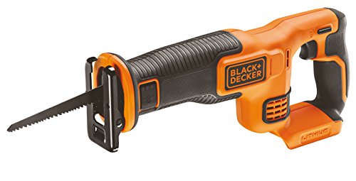 BLACK+DECKER BDCR18N-XJ - Sierra de sable a batería litio 18V, recorrido 22mm