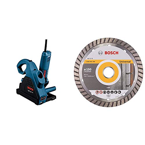 Bosch Professional 0601621703 - Rozadora eléctrica + Bosch 2608602395 - Disco de diamante Professional for UNIVERSAL Turbo 150 Bosch