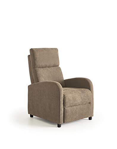 CAMBIA TUS MUEBLES - Nexus butaca Relax, sillón reclinable Manual, Color Marrón