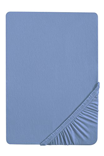 Castell 77113/018/087 - Sábana bajera ajustable elástica para cama, Azul Océano, 90 x 190 cm