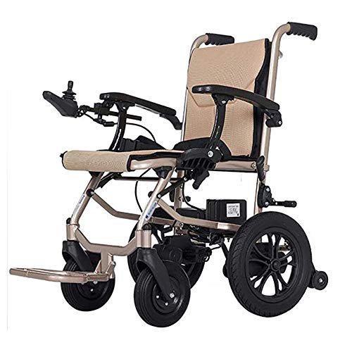 Chair Silla De Ruedas Inteligente Silla De Ruedas Eléctrica Power Plegable Wheelchair Ligera De La Aleación De Aluminio Silla,conduzca con Potencia O Use como Silla De Ruedas Manual