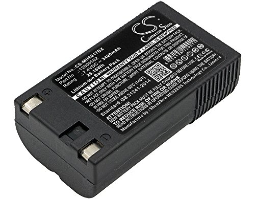 CS-MH6017BX Batería 3400mAh Compatible con [HANDIPRINTER] 6017, [Monarch] 6017 Handiprint, 6032, 6032 Pathfinder, 6039, 6039 Pathfinder, 9460 Sierra Sport, Sierra Sport 2, [PAXAR] 6017 Handiprinter,