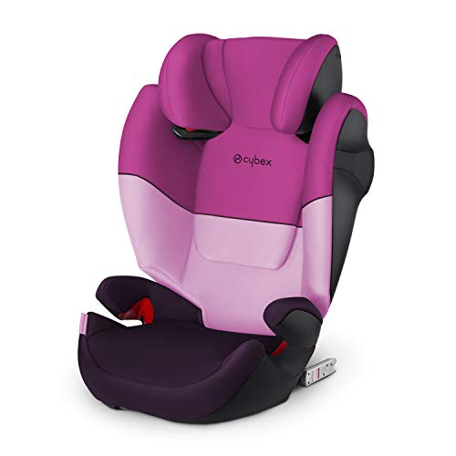 Cybex Silver Solution M-fix 519001119 Silla de Coche, Grupo 2/3, para Niños, para Coches con y sin Isofix, Colección Color 2021, Morado (Purple Rain)