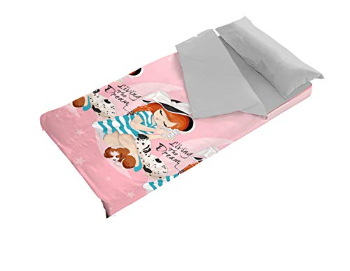 Denisa Home - Saco Nórdico Infantil Melissa para Cama de 90 o 105 cm - Interior de Coralina (90 cm)