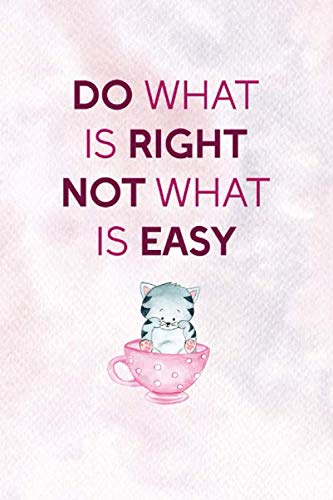 Do What Is Right Not What Is Easy: Notebook Journal Composition Blank Lined Diary Notepad 120 Pages Paperback Pink Velvet Animal Testing