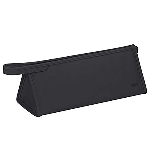 DXIA Funda Impermeable para Secador de Pelo de Piel Sintética Portátil, Bolsa de Almacenamiento de Viajes, Bolsa de Secador de Doble Capa Impermeable, Accesorios para Dyson Supersonic (Negro)