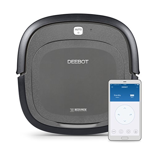 ECOVACS ROBOTICS DEEBOT SLIM2 - Robot aspirador (5,7 cm) con control mediante APP (optimizado para pelo de mascotas), negro