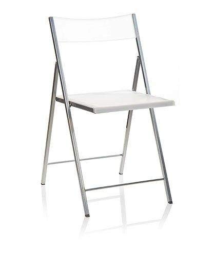 Eurosilla Silla Plegable para Salón, Blanco, 6