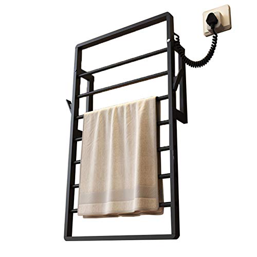 FACAIA Multifunctional Smart Flat Heated Towel Rail, 6/7 Central Heating ladders, Power 80W, Sterilization/Drying/Storage/dehumidification, Intelligent Constant Temperature,size2