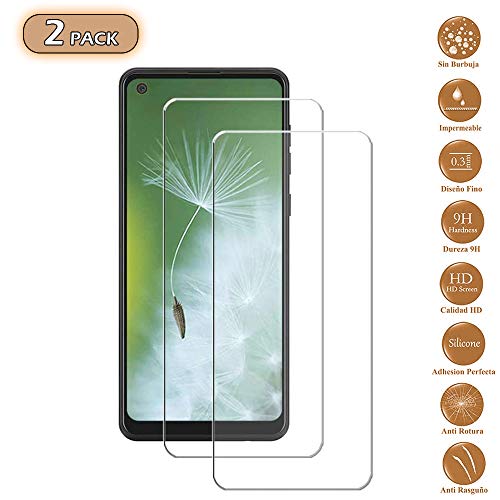 FELIXMANIA Protector de Pantalla para Samsung Galaxy A21 Dureza 9H sin Burbujas (Pack 2 ud.)