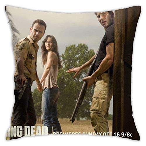 FETEAM The Walk-ing Dead Throw Pillow Covers 18 'X 18' Pulgadas Sofá Decoración para el hogar Funda de Almohada Cuadrada Funda de Almohada Decorativa para la Cintura