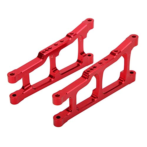 FOLOSAFENAR Brazo oscilante Resistente a la corrosión para camión RC, para Camiones con Control Remoto Traxxas Slash 4X4 1/10(Red)