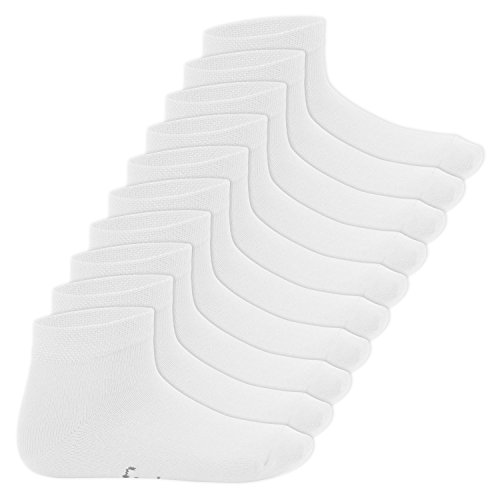 Footstar 10 x SNEAK-IT! KIDS Low Cut Socks White 9-11 (EU 27-30)