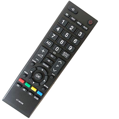 FYCJI Reemplazo Mando TV Toshiba CT-90326 No Requiere Configuración Compatible Control Remoto Toshiba Universal para Toshiba TV