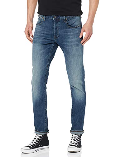 G-STAR RAW 3301 Slim Fit Vaqueros, Medium Aged 8968-2965, 36W / 38L para Hombre