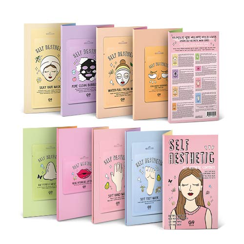 G9Skin Self Aesthetic Magazine Pack de Mascarillas de Cuidado Pies a Cabezas - 106 ml