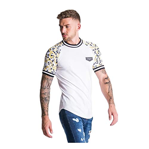 Gianni Kavanagh Camiseta Blanca de Leopardo Barroco