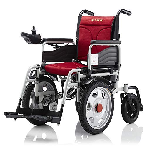 GJJSZ Plegable Power Compact Mobility Silla de Ruedas, Silla de Ruedas eléctrica Ligera Scooter médico portátil