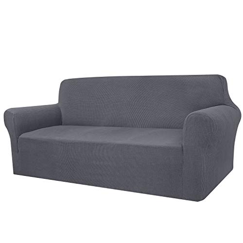 Granbest - Funda de sofá de Alta Elasticidad, diseño Moderno, Jacquard, elástica, para el salón, para Perros y Mascotas (4 plazas, Gris)