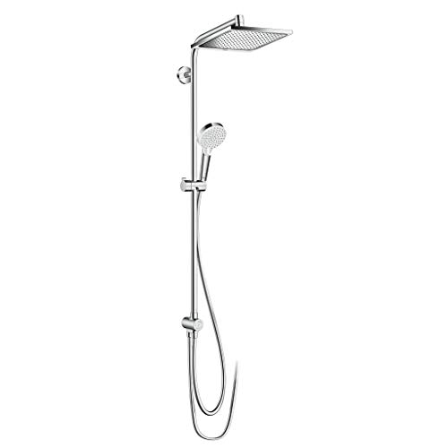 Hansgrohe 27289000 Crometta E 240 columna de ducha para renovaciones, 2 tipos de chorro, cromo