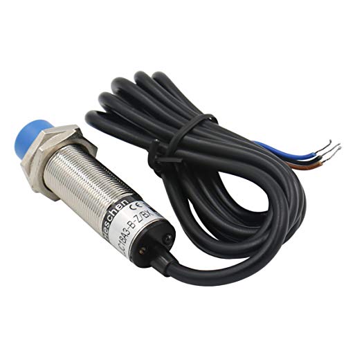 Heschen Interruptor de sensor de proximidad capacitivo LJC18A3-B-Z/BX, detector 1-10 mm, 10-30VDC, 200mA NPN, normalmente abierto (NO) 3 cables