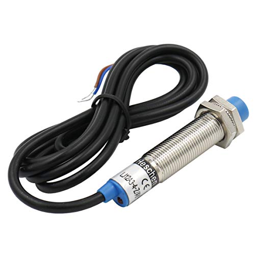 Heschen M12 Interruptor de sensor de proximidad inductivo Tipo de escudo LJ12A3-4-Z/AY Detector 4mm 10-30VDC 200mA PNP normalmente cerrado (NC) 3 cables