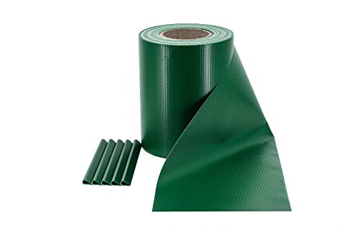 ILESTO Rollo de PVC para Valla Jardín & Cubre Vallas Jardín para Vallas Metálicas | Color: Verde | Longitud: 35 metros x 19 cm