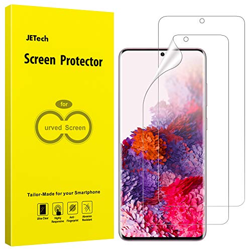 JETech Protector de Pantalla Compatible Samsung Galaxy S20 6,2 Pulgadas, Claridad HD, Película Flexible de TPU, 2 Unidades