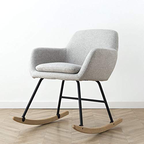 Kenay Home-Sillón Comedor Salón Pull Balancín Patas, Gris Pata Negra