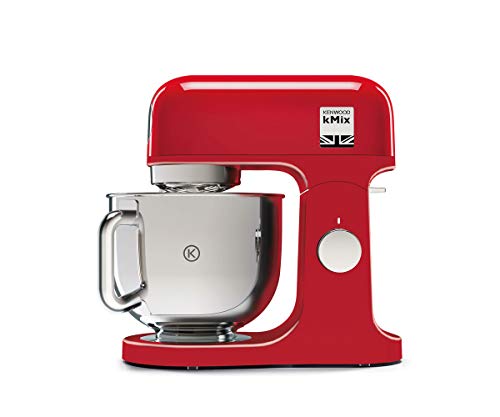 Kenwood KMX750AR amasadora planetaria Kitchen Machine kMix, Robot de cocina Mixer, 1000 W, 5 litros, acero, plástico, rojo