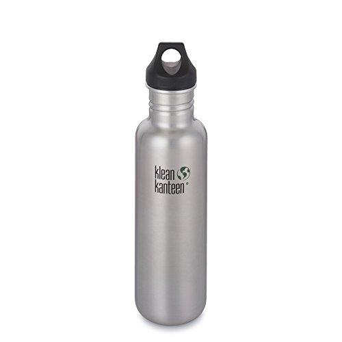 Klean Kanteen Edelstahlflasche Flasche Classic Loop - Set de Mantenimiento para Acampada, Talla 0.532 Litro