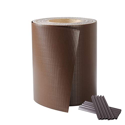 Laneetal Rollo de Cintas de protección Visual de PVC Tiras de Privacidad y Pantallas Protectoras Valla de Jardín Balcón Resistente UV al Viento con 25 Clips de Fijación 35 m x19 cm 1010002