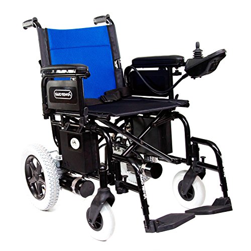 Libercar – Power Chair – Silla de Ruedas Eléctrica Plegable – Robusta – Altas Prestaciones (Ruedas Traseras Antipinchazos 31cm)