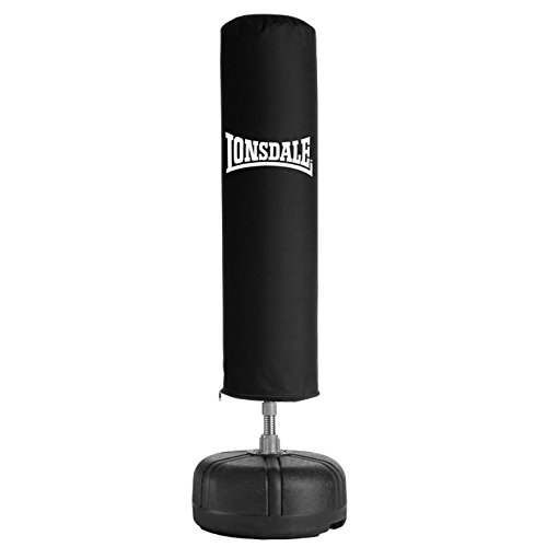 Lonsdale Saco de boxeo unisex para entrenamiento de fitness, color negro, talla única