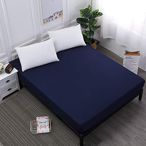 LUOYLYM Sábanas Sábanas Textil Para El Hogar Impresión Sábanas Planas De Color Sólido Sábanas Sábanas Ropa De Cama Para King Queen Size F1 90cmX200cmX30cm