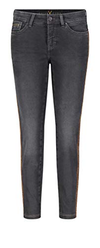 MAC Jeans Dream Slim Velvet Chain Vaqueros, Negro (Black Slight Use Wash D983), W23/L27 (Talla del Fabricante: 00/27) para Mujer