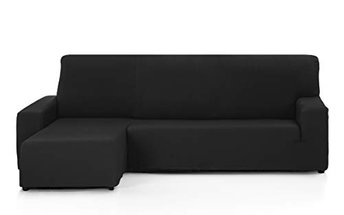 Martina Home Tunez Funda Sofá para Chaise Longue, Tela, Negro, Brazo izquierdo corto