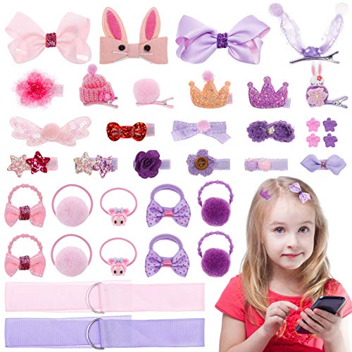 MELLIEX 36 Piezas Accesorios Pelo Niña, Set de Bebe Horquillas