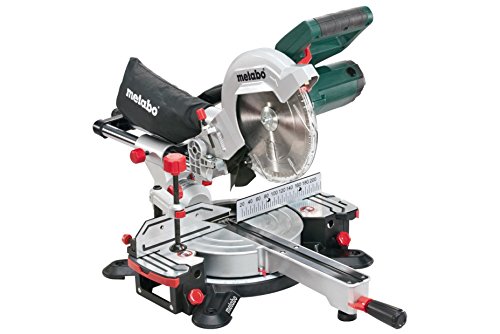 Metabo 619261000 619261000-Ingletadora teléscopica con revoluciones Variables KGSV 216 M-1.5 Kw-216 mm, 1700 W, Negro, 50 m