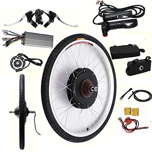 MOMOJA 26"48V Kit de conversión de Bicicleta eléctrica E-Bike Rueda Trasera Hub de Ciclismo Bicicleta Motor Ciclismo Ruedas 1000W