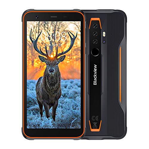 Móvil Resistente, Blackview BV6300 Pro Android 10 Smartphone 4G con Cámara Cuádruple 16MP+13MP, Helio P70 Octa-Core, 6GB+128GB-SD 128GB, Batería 4380mAh, 5.7” HD+ Telefono Movil Antigolpes, NFC/GPS