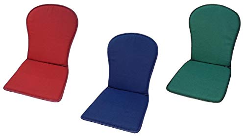 MR. COJIN Pack-2 Unidades COJIN Silla Jardin Respaldo MONOBLOC Colores Lisos (Verde)