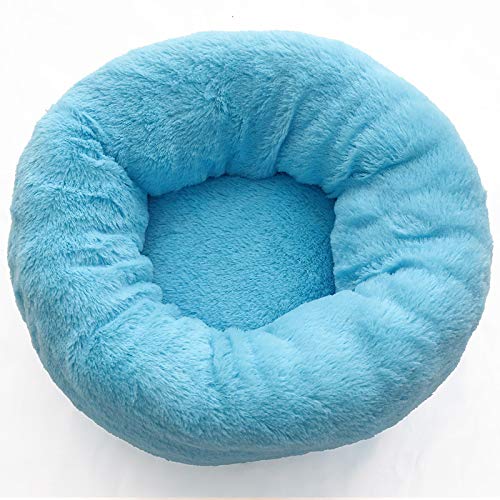 MYYXGS Cama Redonda con Forma De Donut para Gatos, Cama Redonda para Perros De Cuatro Estaciones Lavable S: 50 Cm