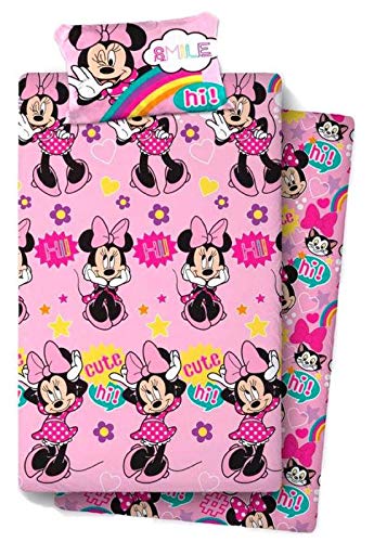 new import licencias Minnie Mouse. Referencia NI Juegos de sábanas y Fundas de Almohada Alfileres para faldón de Cama Textiles del hogar Unisex Adulto, Multicolor (Multicolor), única