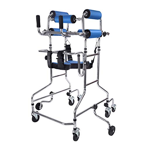 nuli En Posición Vertical Andador Walker, 8 Rueda de Medicina de Rolling Walker con Cojines de los Asientos - Movilidad Ayudas a Tercera Edad